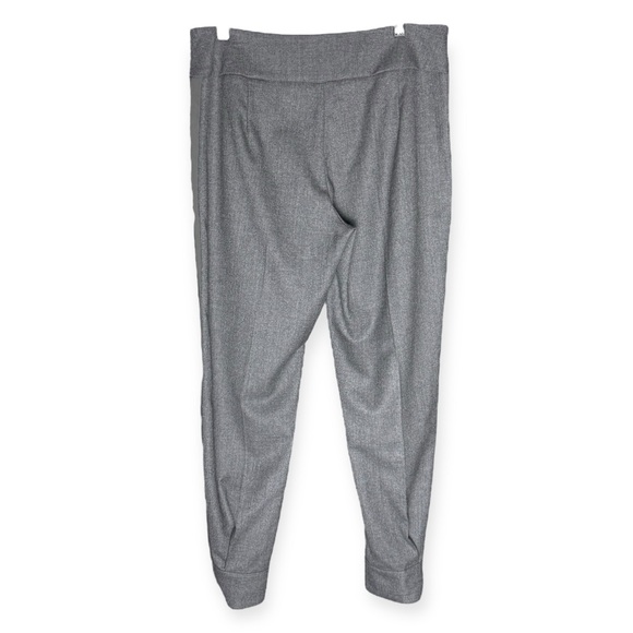MaxMara Made in Italy Wool Blend Tapered Tuxedo Trousers, Pants, Grey, Wmn’s 10 - Picture 3 of 12
